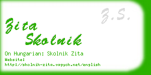 zita skolnik business card